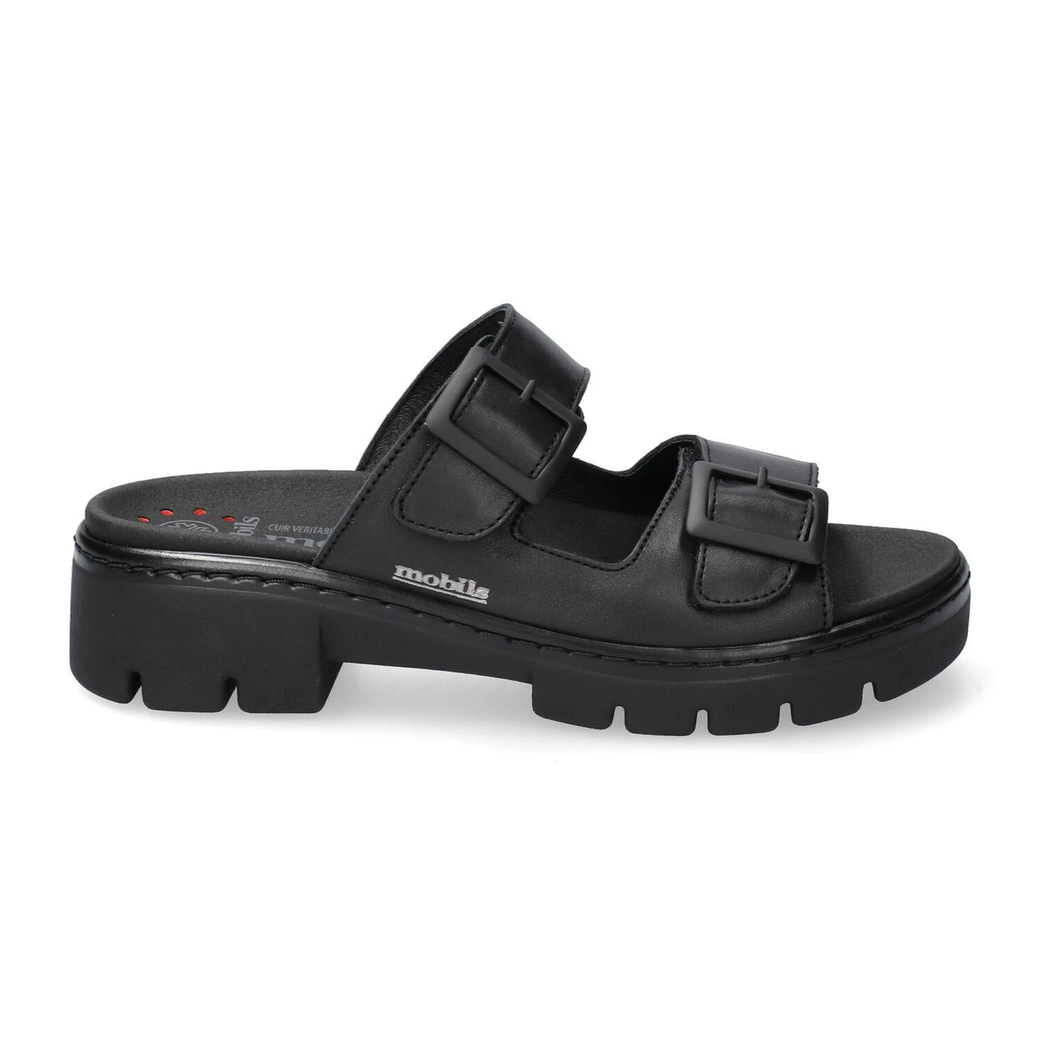 Mobils Ergonomic Mephisto Mules Femme – Modèle Alba Noir 2 Mobils Ergonomic Mephisto Mules Femme – Modèle Alba Noir – Image 2