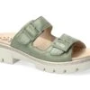 Mobils Ergonomic Mephisto Mules Femme – Modèle Alba Vert Amande