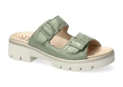 Mobils Ergonomic Mephisto Mules Femme – Modèle Alba Vert Amande