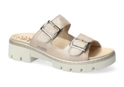 Mobils Ergonomic Mephisto Mules Femme – Modèle Alba Or