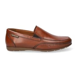 Mephisto-shop Mocassins Homme – Modèle Andreas Cuir Brun Moyen -Chaussure Soldes andreas2038111204