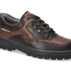 Mephisto-shop Lacets Homme – Modèle Barracuda Mt Cuir Texturé Brun Foncé