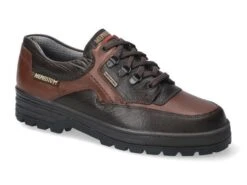 Mephisto-shop Lacets Homme – Modèle Barracuda Mt Cuir Texturé Brun Foncé