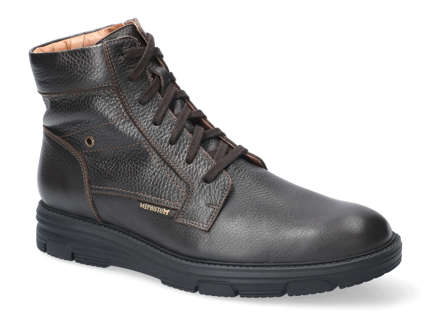 Mephisto-shop Bottines Homme – Modèle Cameron Brun Foncé 1 Mephisto-shop Bottines Homme – Modèle Cameron Brun Foncé