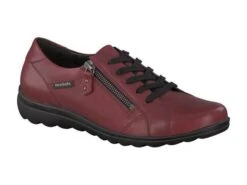 Mobils Ergonomic Mephisto Lacets Femme – Modèle Camilia Cuir Rouge Carmin