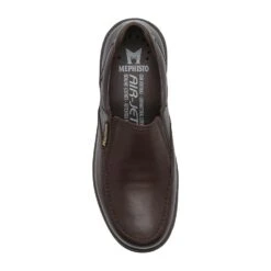 Mephisto-shop Mocassins Homme – Modèle Davy Cuir Lisse Brun Foncé -Chaussure Soldes davy20riko20215120dark20brown203