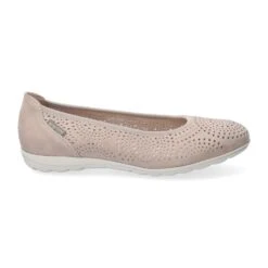 Mephisto-shop Ballerines Femme – Modèle Elsie Perf Taupe Clair -Chaussure Soldes elsie20perf206918204