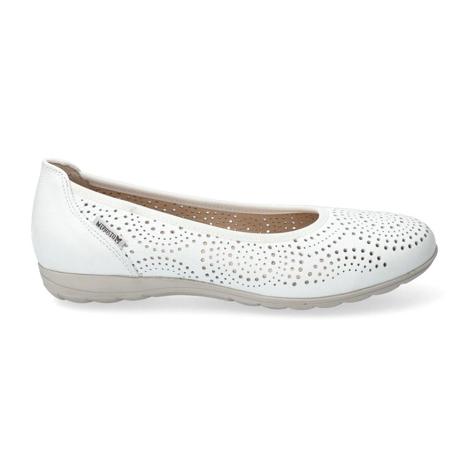 Mephisto-shop Ballerines Femme – Modèle Elsie Perf Blanc 4 Mephisto-shop Ballerines Femme – Modèle Elsie Perf Blanc – Image 4