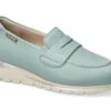 Mobils Ergonomic Mephisto Mocassins Femme – Modèle Elyna Vert Menthe