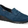 Mobils Ergonomic Mephisto Mocassins Femme – Modèle Elyna Bleu Cobalt
