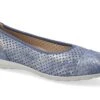 Mephisto-shop Ballerines Femme – Modèle Erika Perf Bleu Jean
