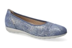 Mephisto-shop Ballerines Femme – Modèle Erika Perf Bleu Jean