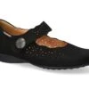 Mobils Ergonomic Mephisto Ballerines Femme – Modèle Fabienne Nubuck Noir