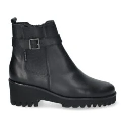 Mephisto-shop Bottines Femme – Modèle Fauve Noir -Chaussure Soldes fauve20silk20780020black201