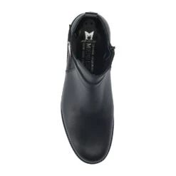 Mephisto-shop Bottines Femme – Modèle Fauve Noir -Chaussure Soldes fauve20silk20780020black203