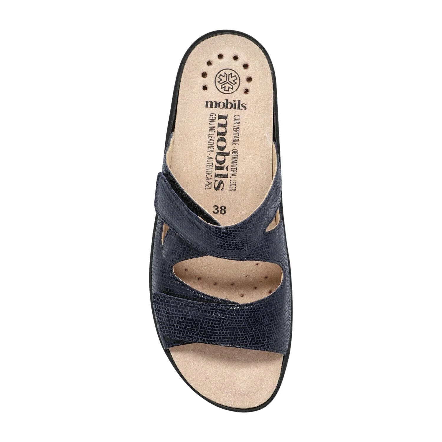 Mobils Ergonomic Mephisto Mules Femme – Modèle Geva Marine 2 Mobils Ergonomic Mephisto Mules Femme – Modèle Geva Marine – Image 2