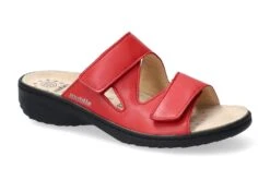 Mobils Ergonomic Mephisto Mules Femme – Modèle Geva Rouge