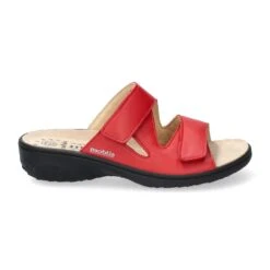 Mobils Ergonomic Mephisto Mules Femme – Modèle Geva Rouge -Chaussure Soldes geva207841204