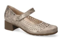 Mephisto-shop Ballerines Femme – Modèle Gilia Perf Taupe Foncé