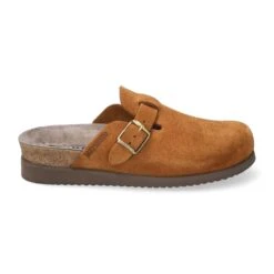 Mephisto-shop Chaussons Femme – Modèle HALINA Nubuck Tobacco -Chaussure Soldes halina2062844204