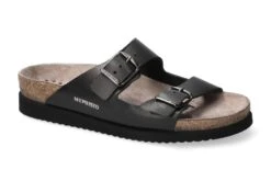 Mephisto-shop Chaussons Femme – Modèle Harmony Cuir Noir