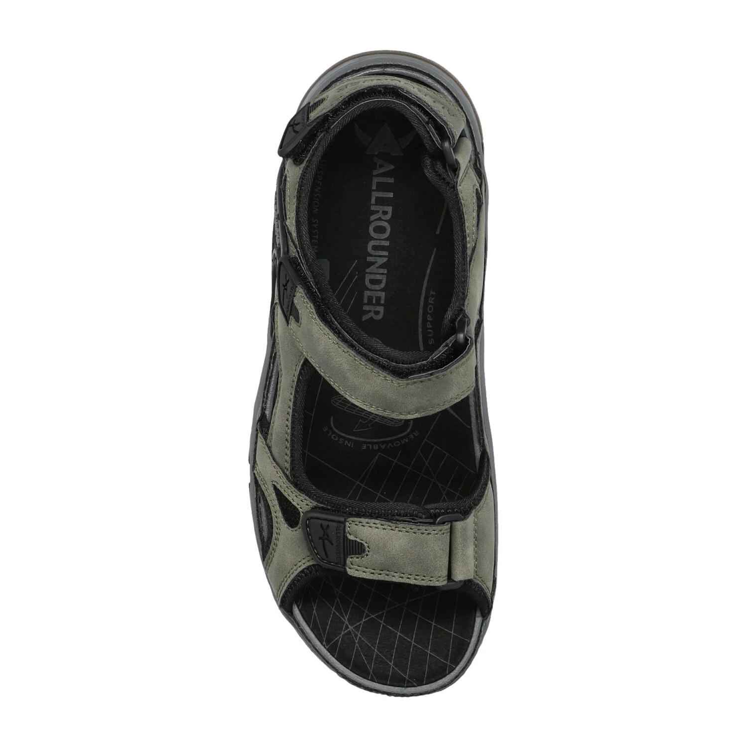 Allrounder By Mephisto Sandales Homme – Modèle Honduras Kaki 2 Allrounder By Mephisto Sandales Homme – Modèle Honduras Kaki – Image 2