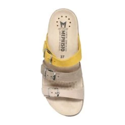 Mephisto-shop Mules Femme – Modèle Hyacinta Sable Clair -Chaussure Soldes hyacinta206281220628602062889202