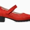 Mephisto-shop Ballerines Femme – Modèle Ilana Perf Rouge