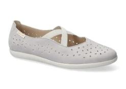 Mephisto-shop Ballerines Femme – Modèle Karla Perf Gris Clair