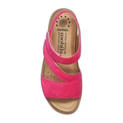 Mobils Ergonomic Mephisto Sandales Femme – Modèle Meril Rose Fuchsia -Chaussure Soldes meril2012240n202