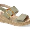 Mobils Ergonomic Mephisto Sandales Femme – Modèle Nasma Kaki Clair