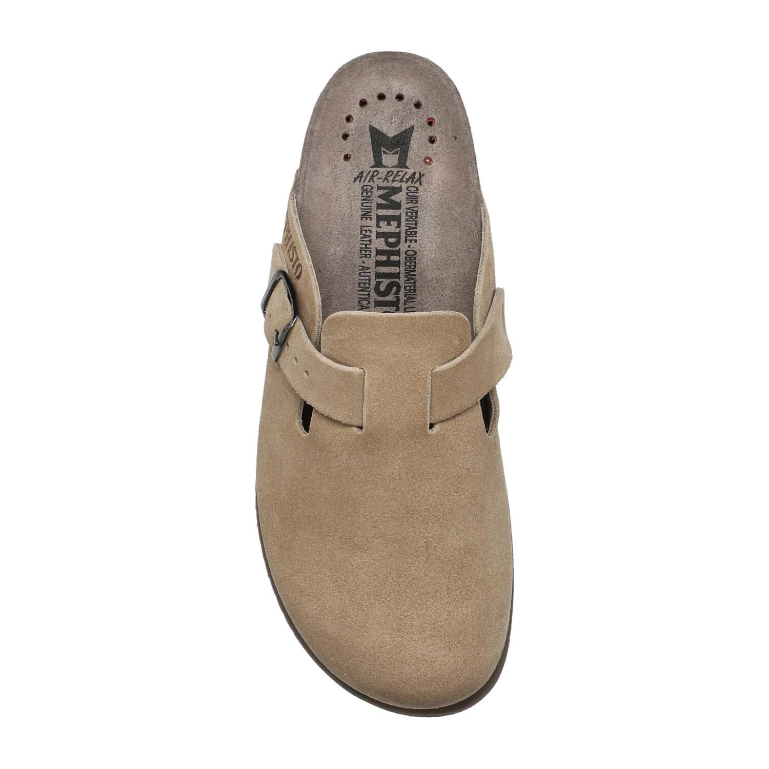 Mephisto-shop Chaussons Homme – Modèle Nathan Nubuck Beige 2 Mephisto-shop Chaussons Homme – Modèle Nathan Nubuck Beige – Image 2