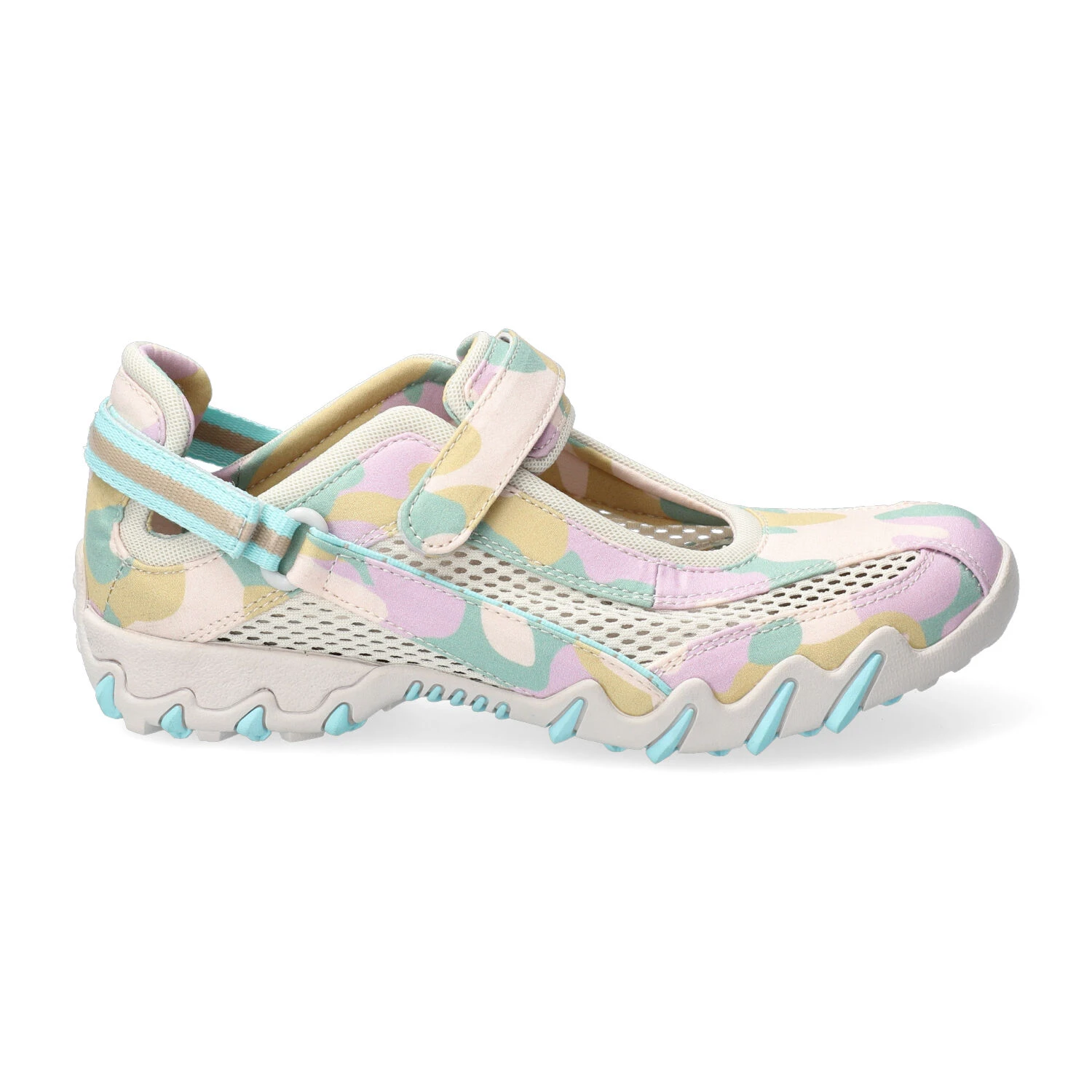 Allrounder By Mephisto Ballerines Femme – Modèle Niro Multi Rose Vert Beige 2 Allrounder By Mephisto Ballerines Femme – Modèle Niro Multi Rose Vert Beige – Image 2