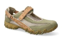 Allrounder By Mephisto Ballerines Femme – Modèle Niro Taupe Kaki Et Liege