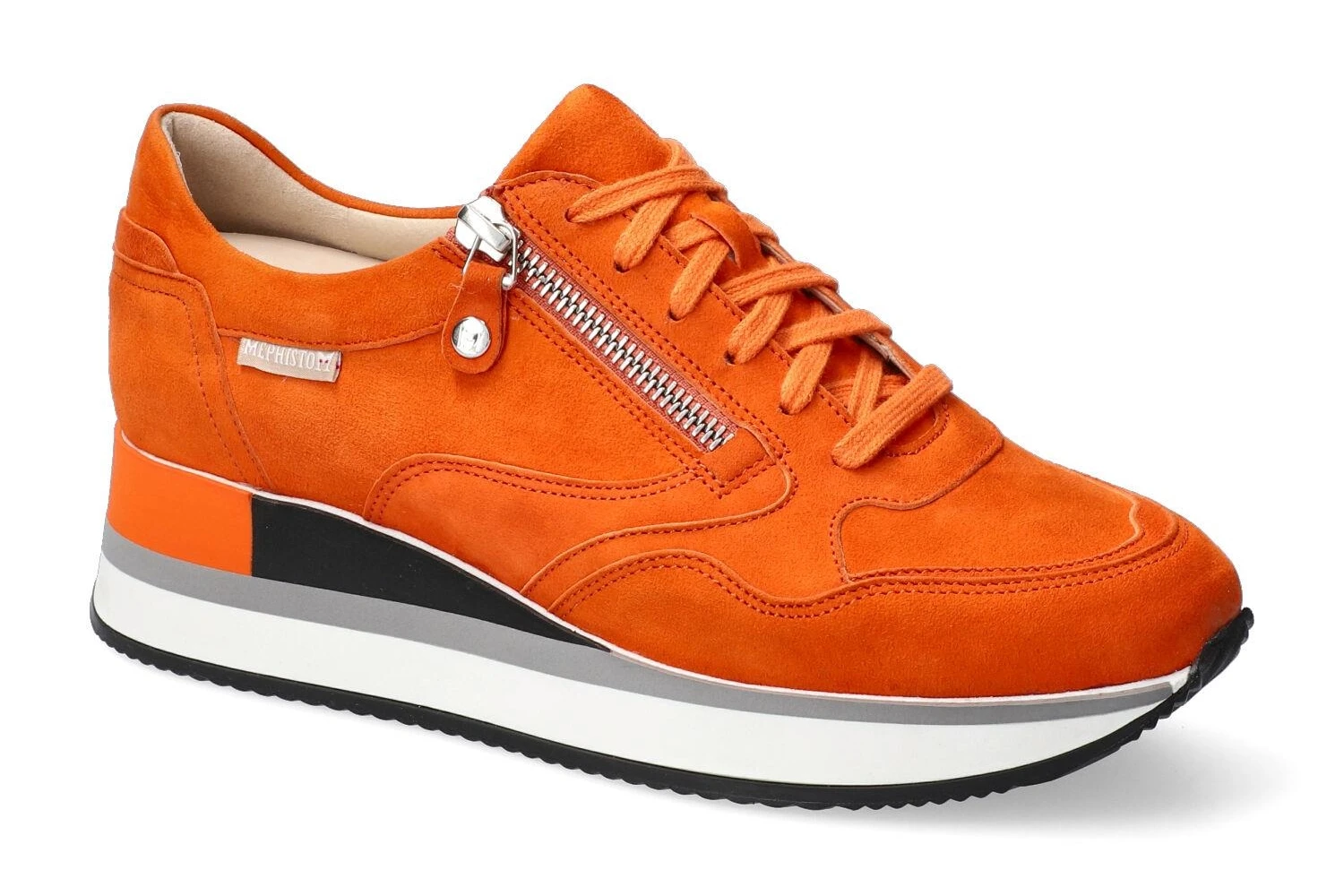 Mephisto-shop Lacets Femme – Modèle Olimpia Orange 1 Mephisto-shop Lacets Femme – Modèle Olimpia Orange