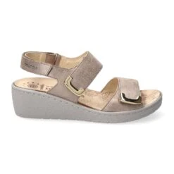 Mobils Ergonomic Mephisto Sandales Femme – Modèle Pam Chic Taupe Clair -Chaussure Soldes pam20chic208118204