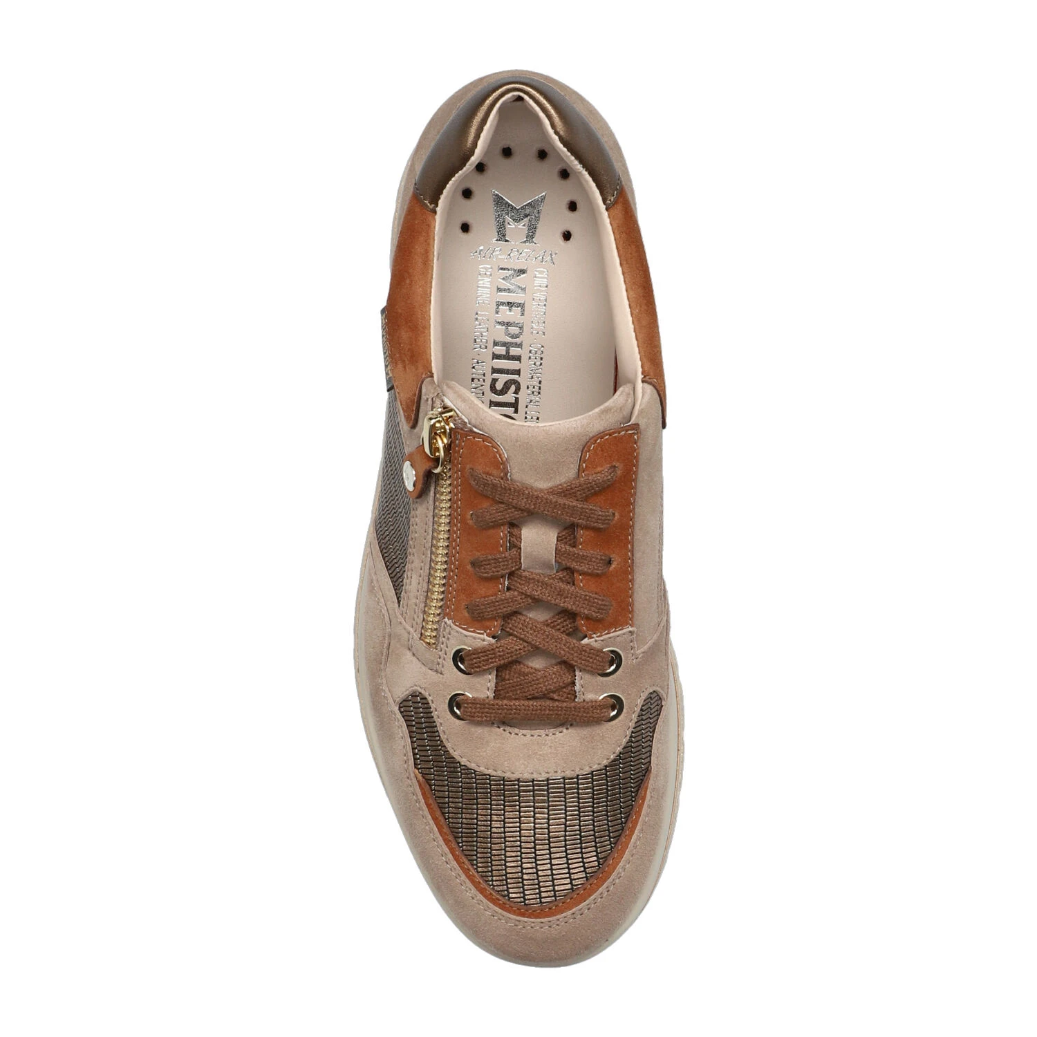 Mephisto-shop Lacets Femme – Modèle Panthea Taupe Clair 3 Mephisto-shop Lacets Femme – Modèle Panthea Taupe Clair – Image 3