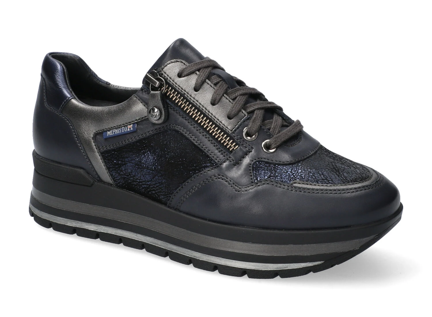 Mephisto-shop Lacets Femme – Modèle Panthea Marine 1 Mephisto-shop Lacets Femme – Modèle Panthea Marine