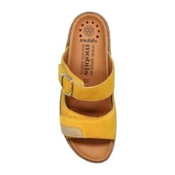 Mobils Ergonomic Mephisto Mules Femme – Modèle Randya Ocre -Chaussure Soldes randya20526472015832202