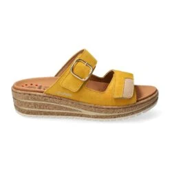 Mobils Ergonomic Mephisto Mules Femme – Modèle Randya Ocre -Chaussure Soldes randya20526472015832204