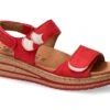 Mobils Ergonomic Mephisto Sandales Femme – Modèle Riley Rouge