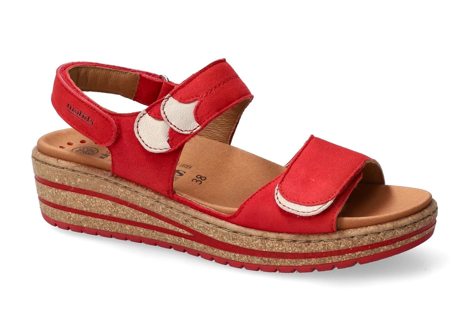 Mobils Ergonomic Mephisto Sandales Femme – Modèle Riley Rouge 1 Mobils Ergonomic Mephisto Sandales Femme – Modèle Riley Rouge