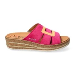 Mobils Ergonomic Mephisto Mules Femme – Modèle Romee Rose Fuchsia -Chaussure Soldes romee20122402012296204