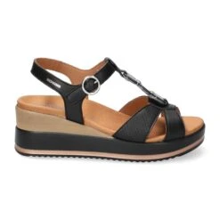 Mephisto-shop Sandales Femme – Modèle Seline Noir -Chaussure Soldes seline207800204