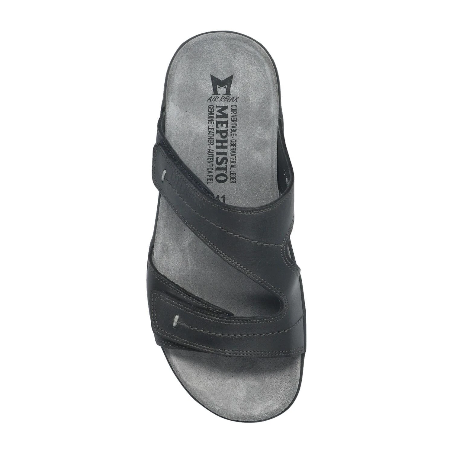 Mephisto-shop Chaussons Homme – Modèle Stan Noir 2 Mephisto-shop Chaussons Homme – Modèle Stan Noir – Image 2