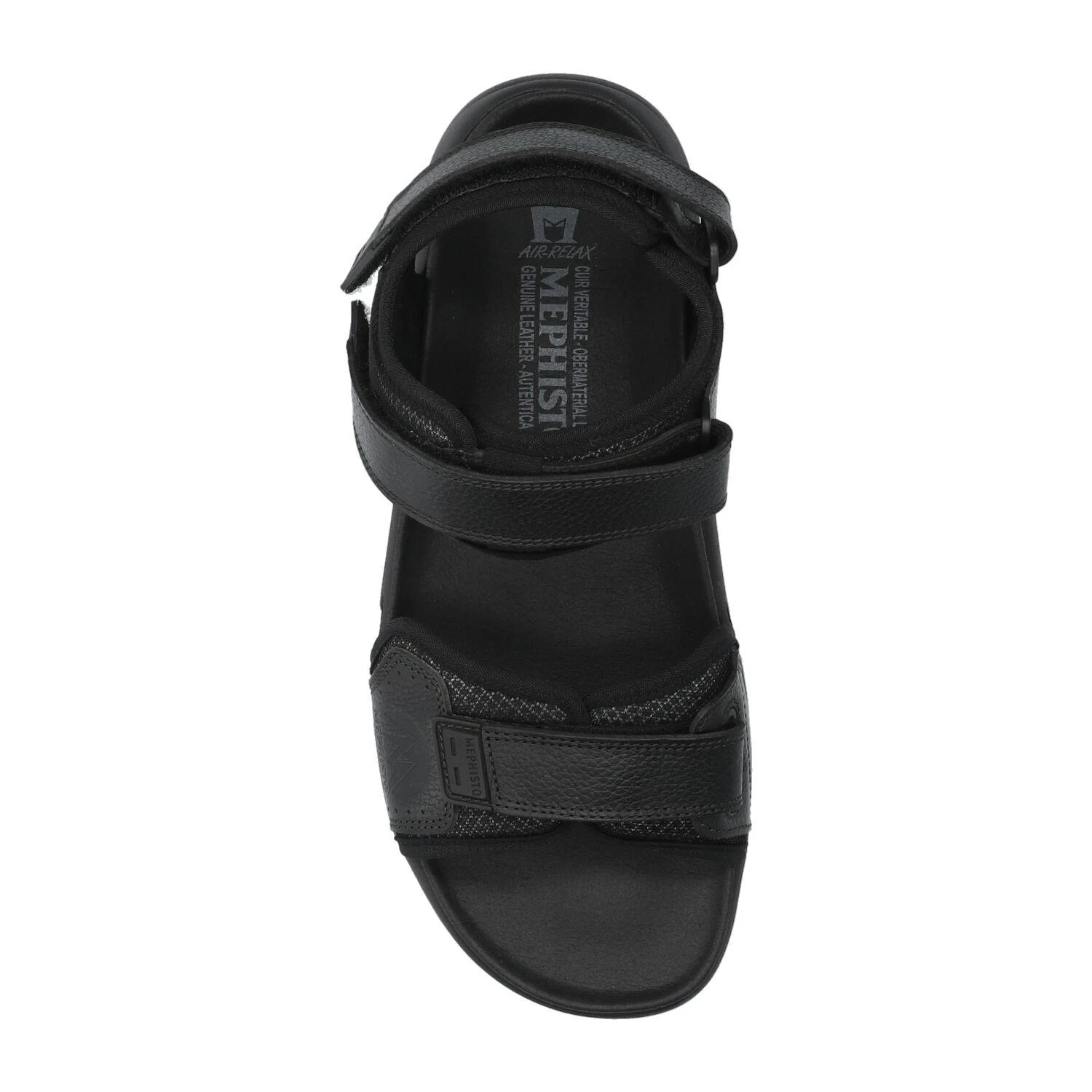 Mephisto-shop Sandales Homme – Modèle Tito Noir 2 Mephisto-shop Sandales Homme – Modèle Tito Noir – Image 2