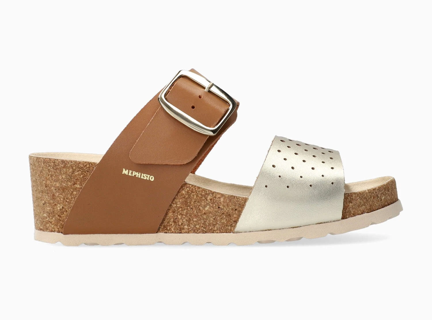 Mephisto-shop Chaussons Femme – Modèle Valencia Or 2 Mephisto-shop Chaussons Femme – Modèle Valencia Or – Image 2