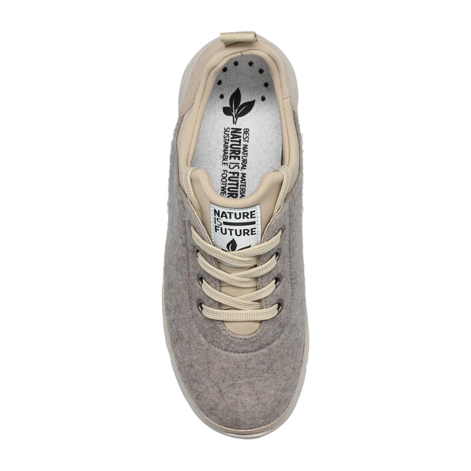 - Lacets - Femme - Modèle Wing Wool Beige 4 - Lacets - Femme - Modèle Wing Wool Beige – Image 4