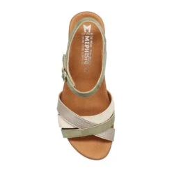 Mephisto-shop Sandales Femme – Modèle Yrena Kaki Clair -Chaussure Soldes yrena20122922012212n209553202
